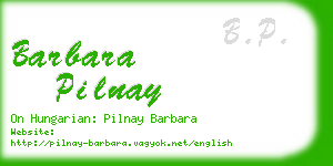 barbara pilnay business card